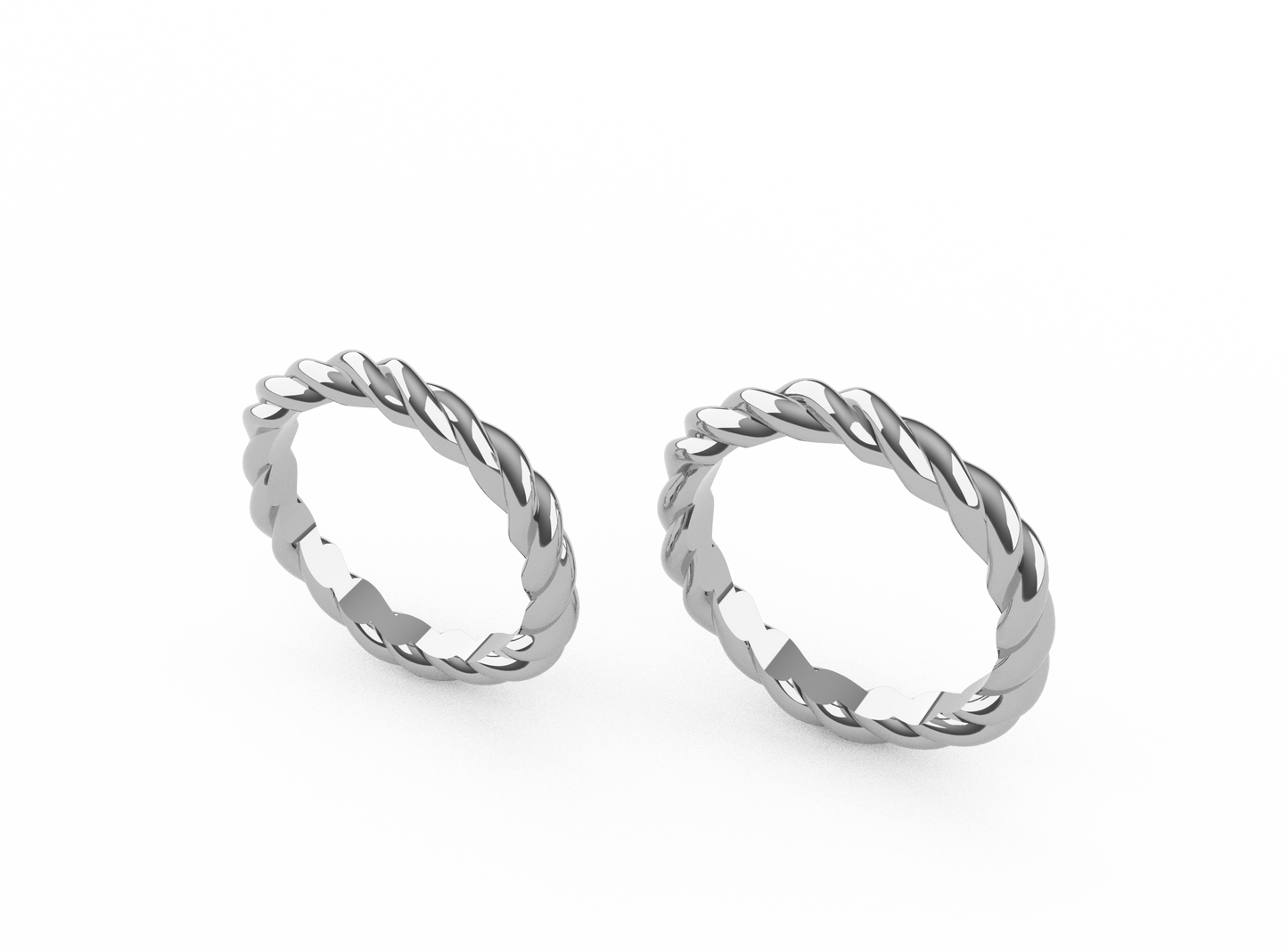 Fedina Intrecciate in Argento 925 - Simbolo di Unione e Stile