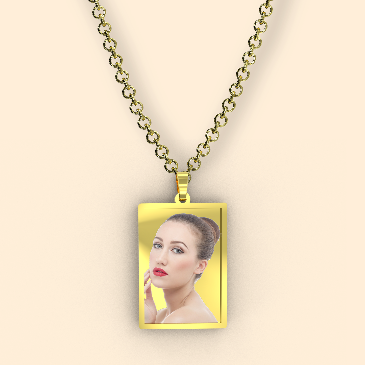 « ACCIAIO INOSSIDABILE » Collana con medaglia Art - acc13 - acc17