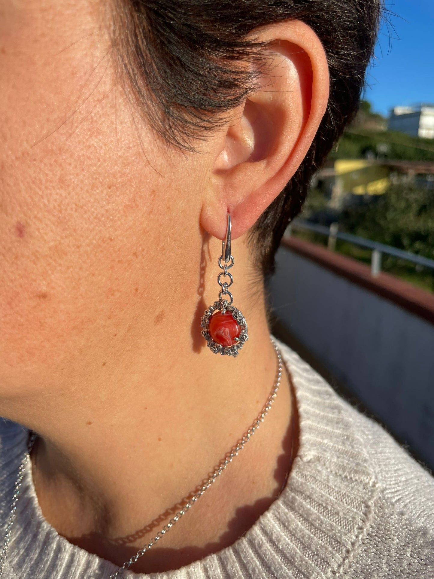 Des roses earrings