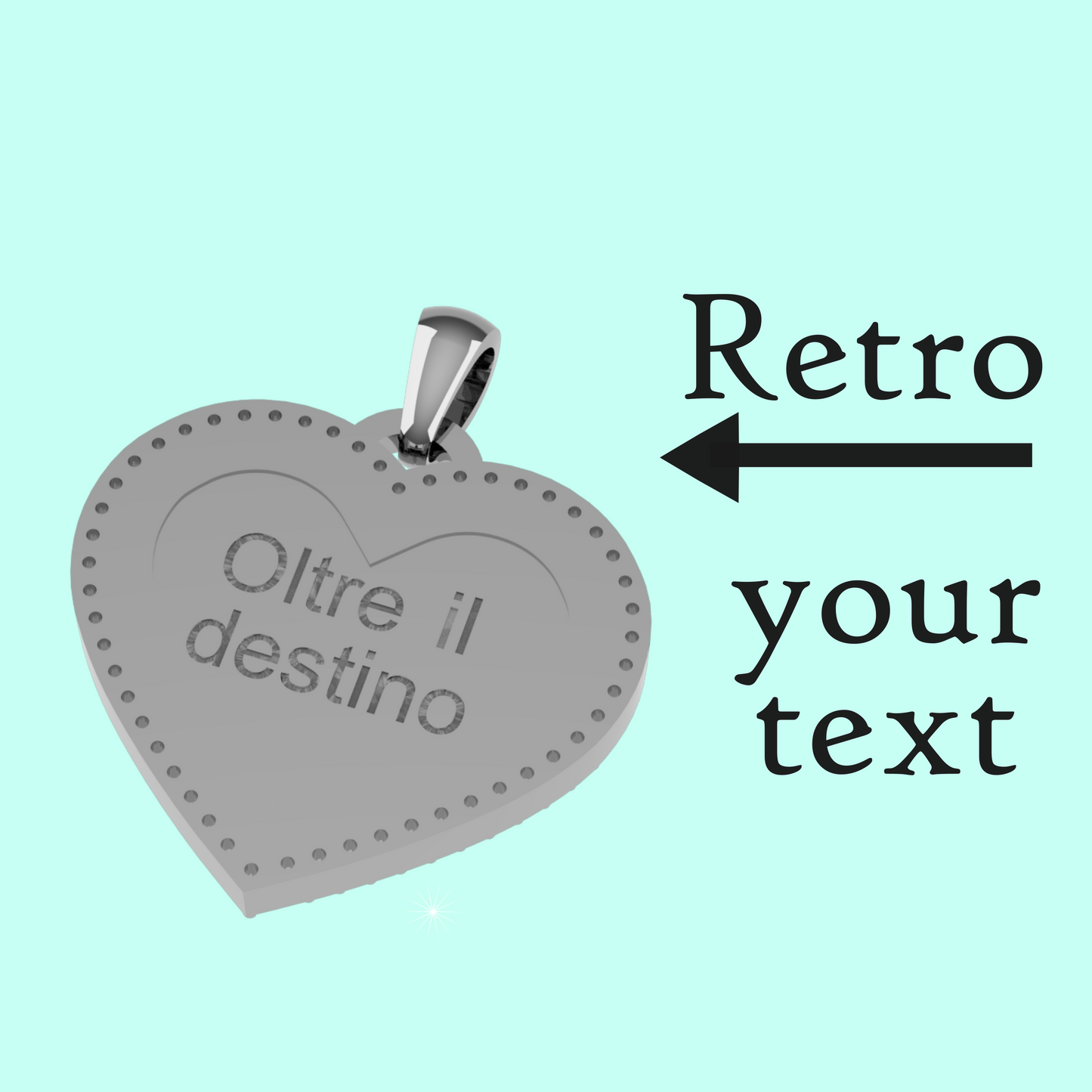 » ARGENTO 925 - Medaglia a cuore LUX