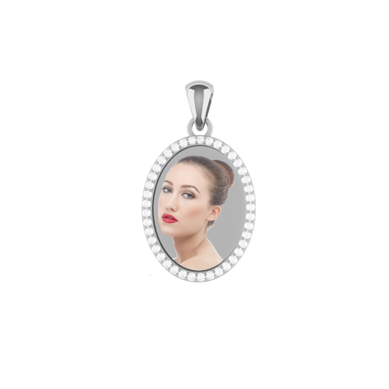 » ARGENTO 925 - Medaglia ovale PZ