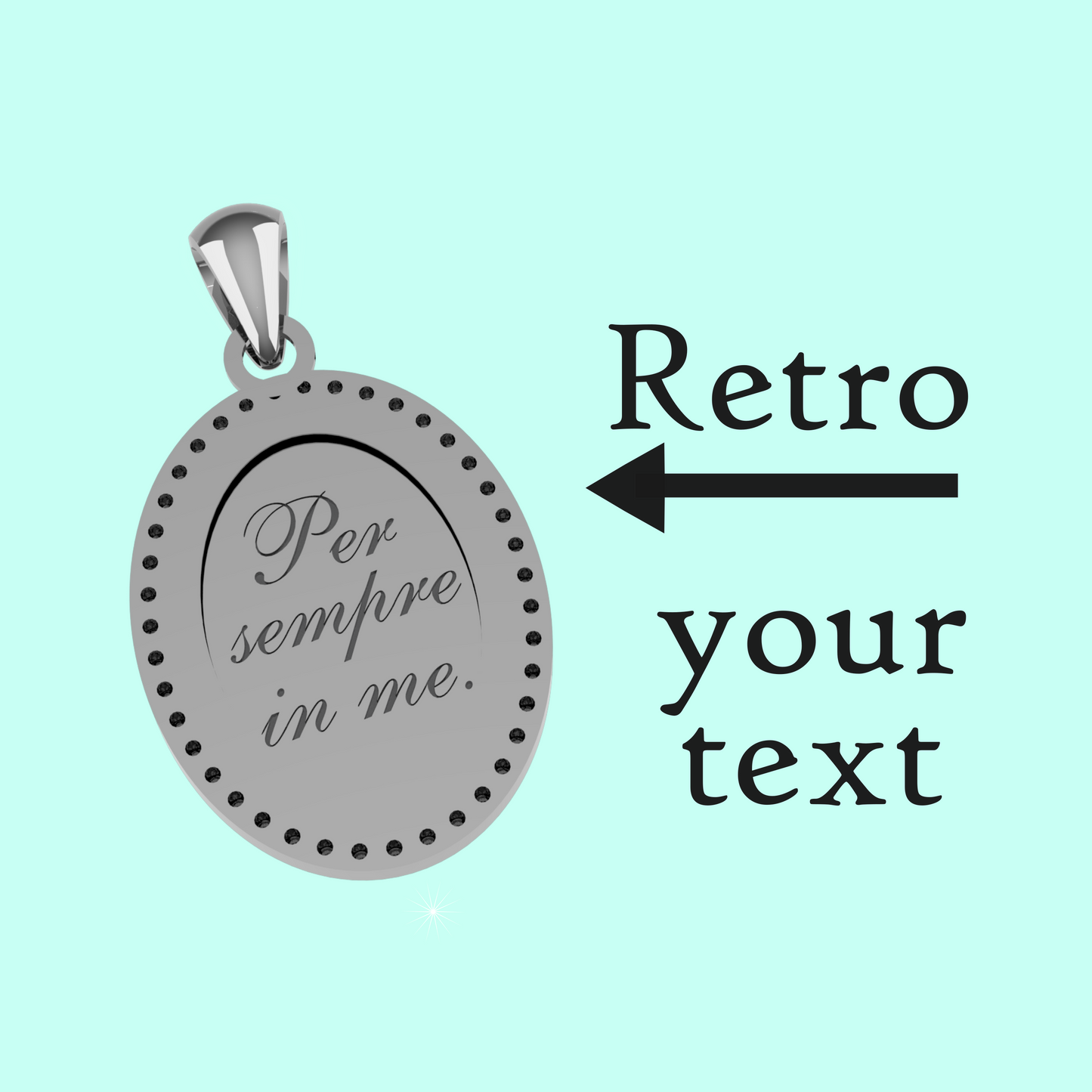 » ARGENTO 925 - Medaglia ovale PZ