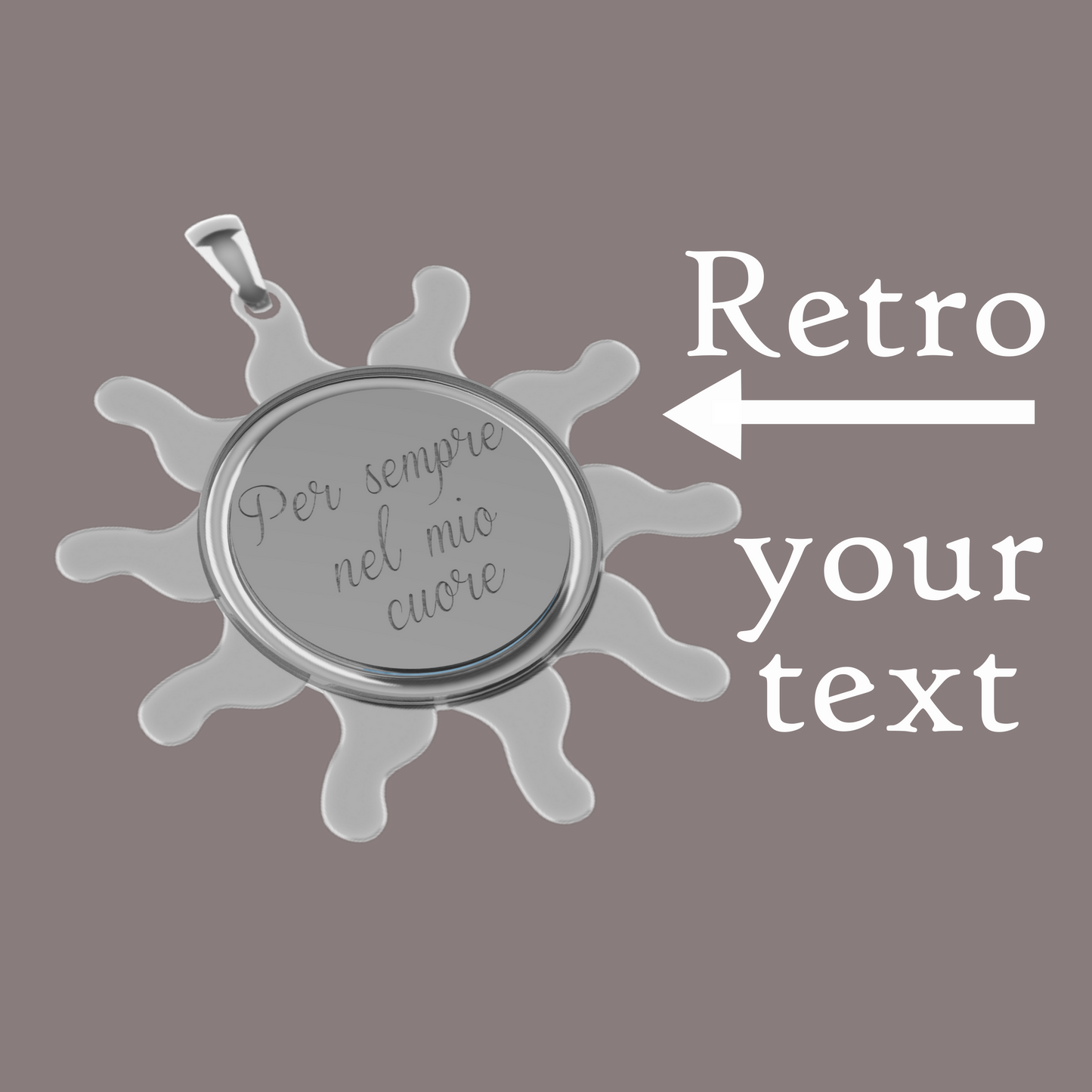 » ARGENTO 925 - Medaglia sole