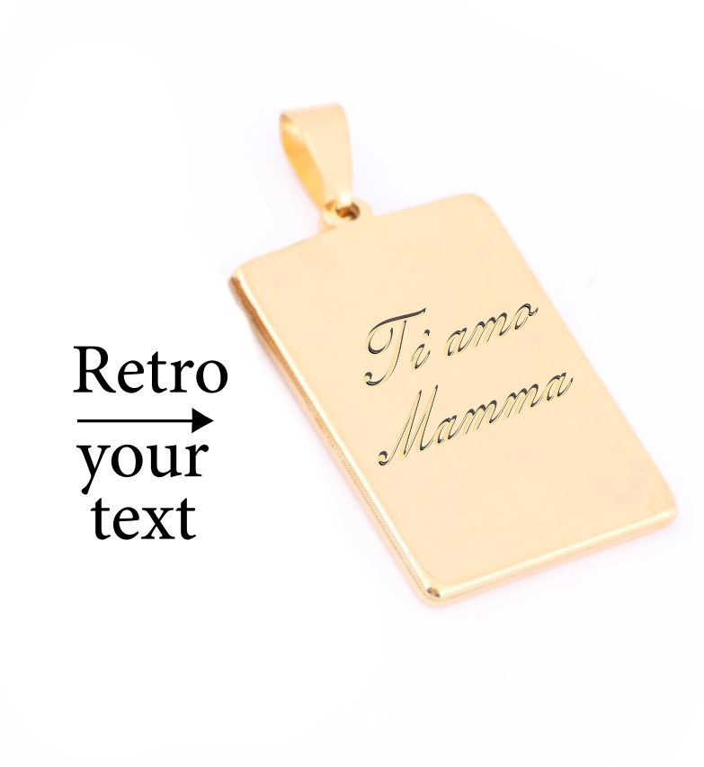 « ACCIAIO INOSSIDABILE » Collana con medaglia Art - acc13 - acc14