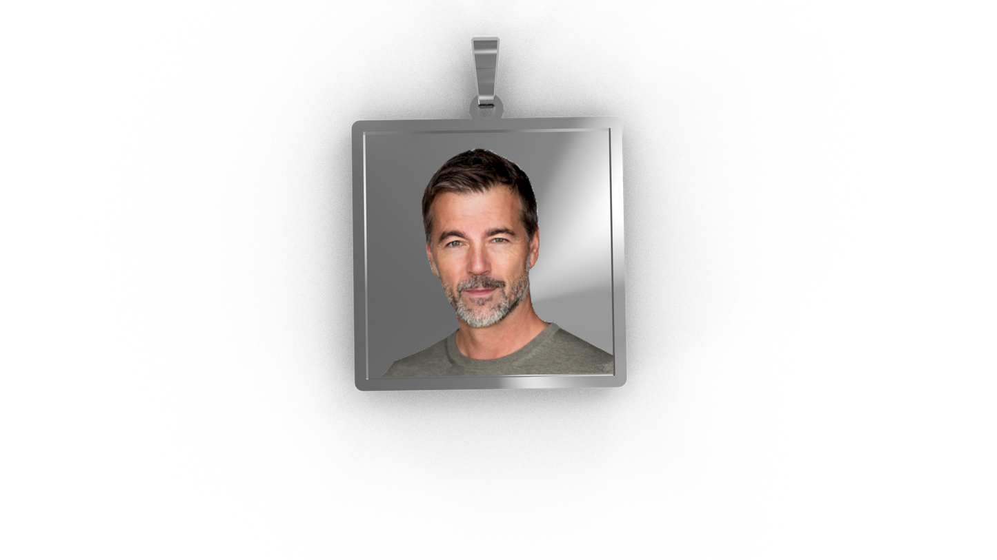 « ACCIAIO INOSSIDABILE » Collana con medaglia Art acc11/acc12