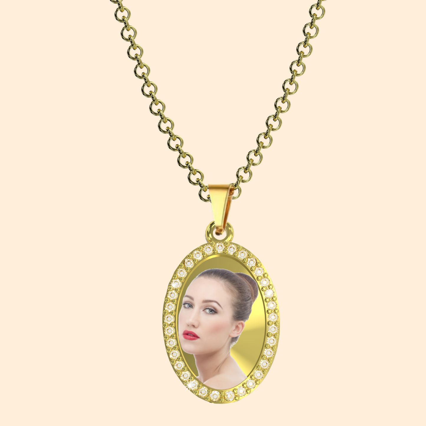 « ACCIAIO INOSSIDABILE » Collana con medaglia Art acc03/acc04