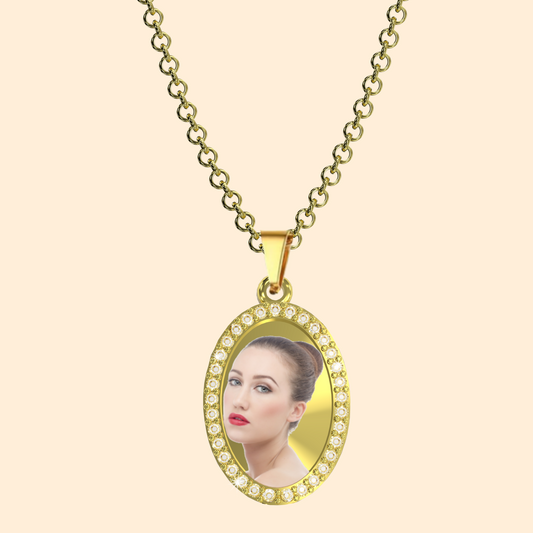 « ACCIAIO INOSSIDABILE » Collana con medaglia Art acc03/acc04