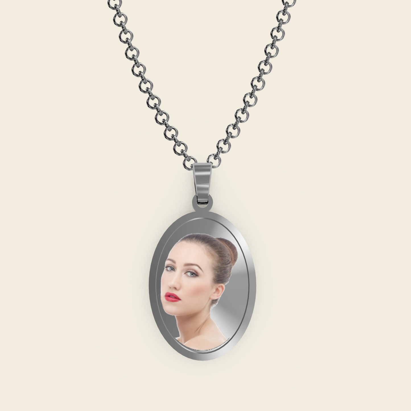 « ACCIAIO INOSSIDABILE » Collana con medaglia Art acc 09 - acc 10