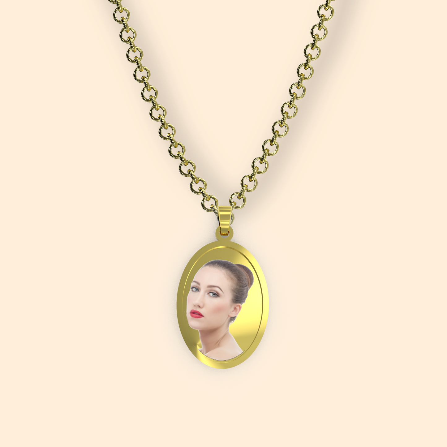 « ACCIAIO INOSSIDABILE » Collana con medaglia Art acc 09 - acc 10
