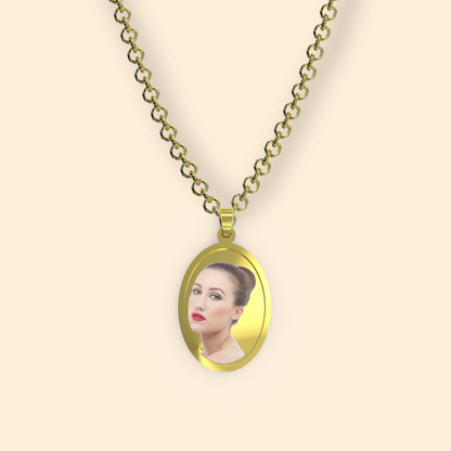 « ACCIAIO INOSSIDABILE » Collana con medaglia Art acc 09 - acc 10
