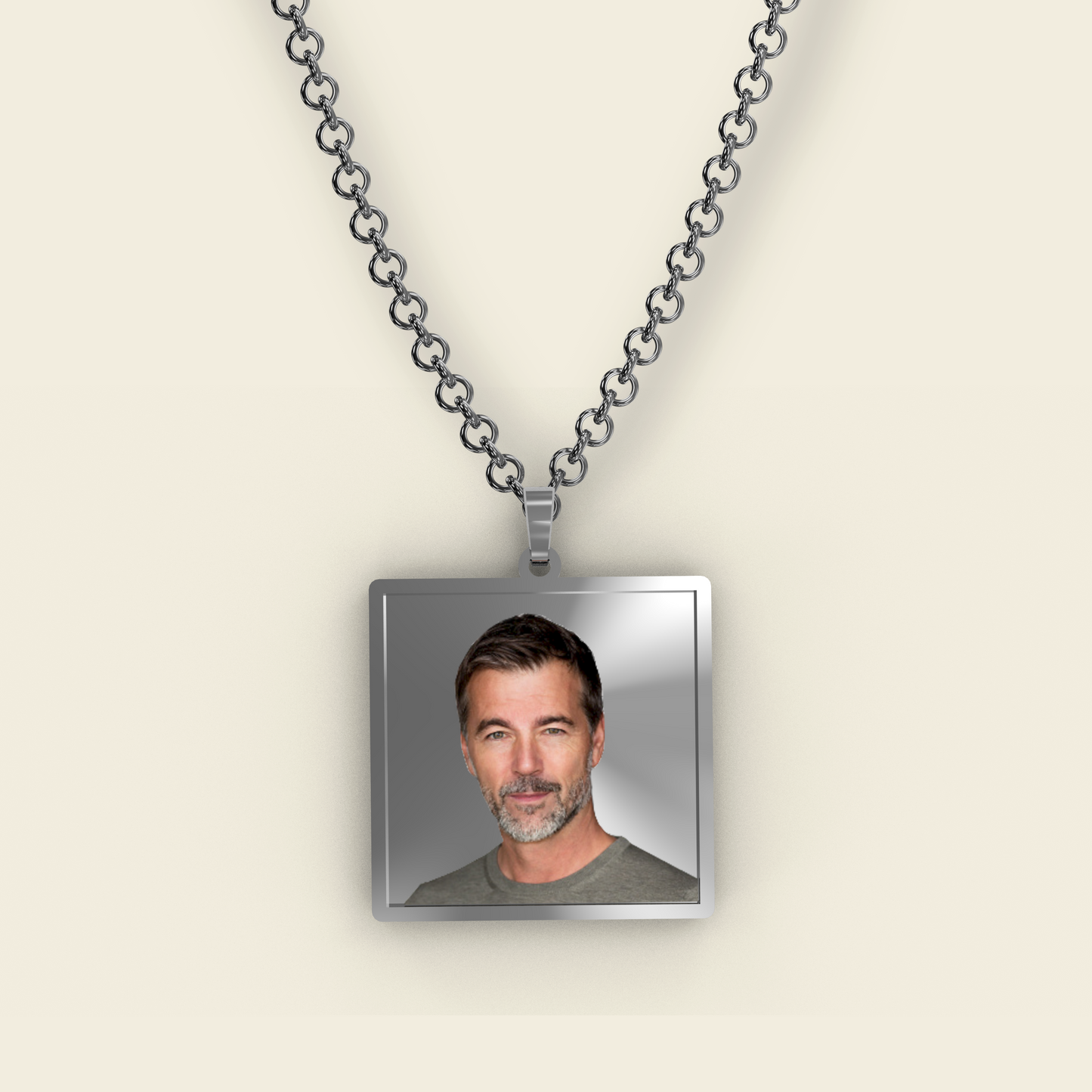« ACCIAIO INOSSIDABILE » Collana con medaglia Art acc11/acc12