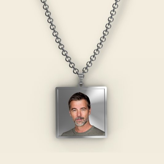 « ACCIAIO INOSSIDABILE » Collana con medaglia Art acc11/acc12