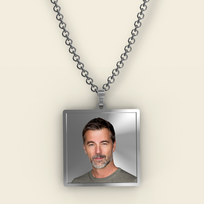 « ACCIAIO INOSSIDABILE » Collana con medaglia Art acc11/acc12