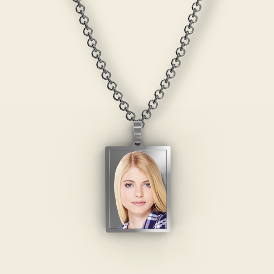 « ACCIAIO INOSSIDABILE » Collana con medaglia Art - acc13 - acc14