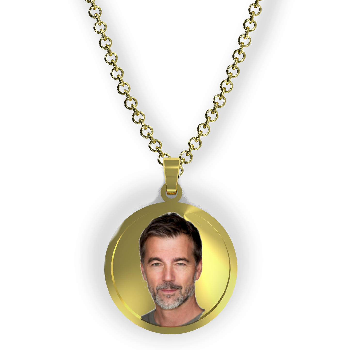 « ACCIAIO INOSSIDABILE » Collana con medaglia Art acc17/acc18