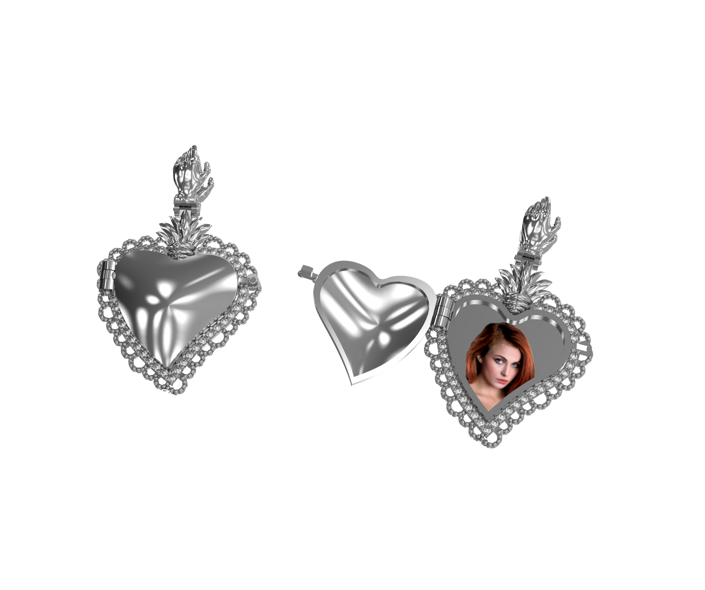 » ARGENTO 925 - Cofanetto Cuore Sacro
