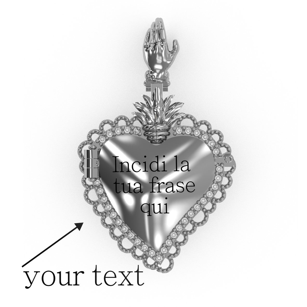 » ARGENTO 925 - Cofanetto Cuore Sacro