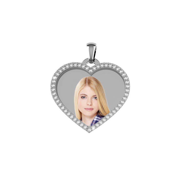 » ARGENTO 925 - Medaglia a cuore LUX