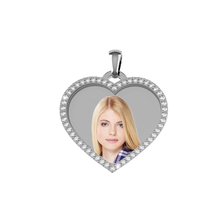 » ARGENTO 925 - Medaglia a cuore LUX