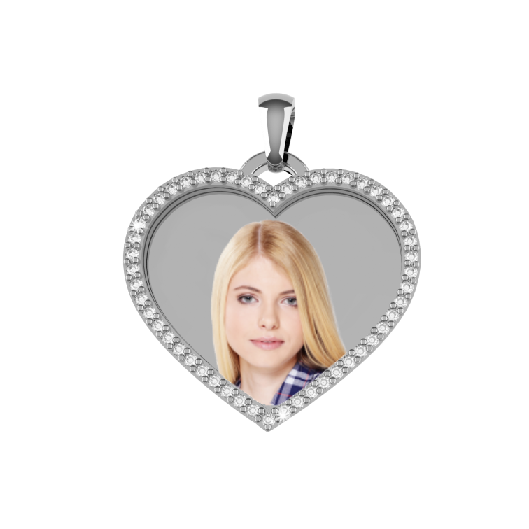 » ARGENTO 925 - Medaglia a cuore LUX