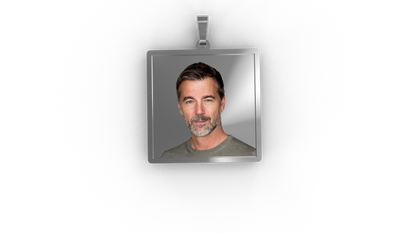 « ACCIAIO INOSSIDABILE » Collana con medaglia Art acc11/acc12