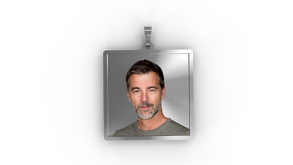 « ACCIAIO INOSSIDABILE » Collana con medaglia Art acc11/acc12